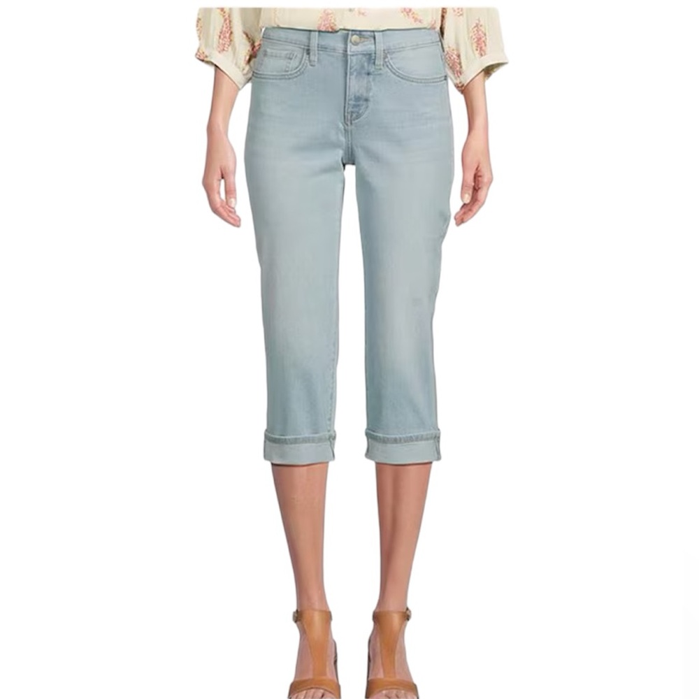 NYDJ Marilyn Straight Cropped Jeans Size 10